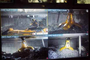 Inside the Fuel Element Debris (FED) vault at Berkeley nuclear site in Gloucestershire