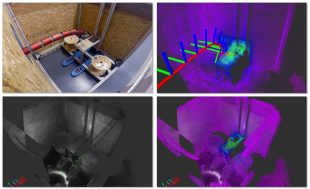 Montage of images showing how the SeeSnake can enter environment, maps the radiation and depict in 3D (Image courtesy of Forth Engineering Ltd)