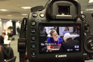 Steph Flynn participating in speed mentoring