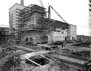 Historic image of Magnox Reprocessing Plant under construction