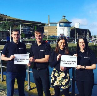 Jack, Jack, Natalie and Rebecca: 4 Sellafield Ltd project management apprentices