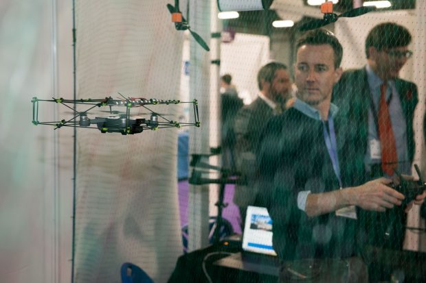 DroneOps are an SME who demonstrated their products in the Innovation Zone