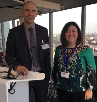 Chris and Melanie at an earlier launch event