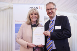 Jo Tipa and David Vineall at the 10th anniversary reception for NSAN