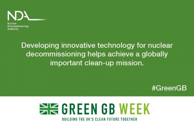 Green GB Week: Developing innovative technology for nuclear decommissioning helps achieve a globally important clean-up mission.