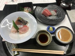 Experiencing Japanese cuisine 