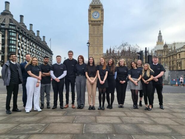 Apprentices and grads at Parliament week in London